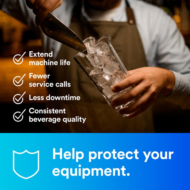 Aqua pure 3M Water Filtration Replacement Cartridge for Commercial Ice Maker Machines HF20-S for High Flow Series ICE120-S, Reduces Sediment, Microplastics, Chlorine Taste and Odor, Cysts, Inhibits Scale - Image 4